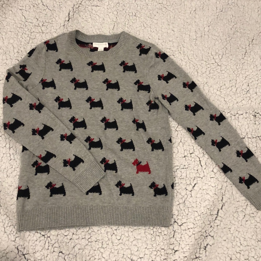 Scottie dog sweater